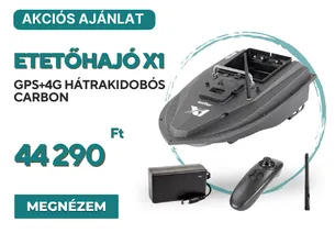 Etetőhajó X1 GPS+4G hátrakidobós carbon