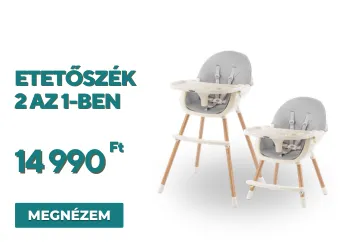 Etetőszék 2 az 1-ben szürke