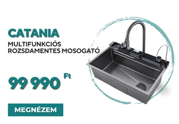 Catania multifunkciós rozsdamentes mosogató