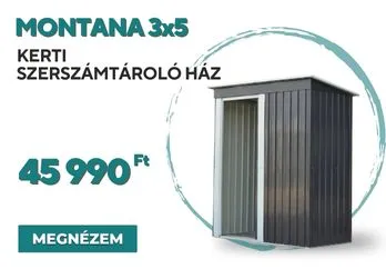 Montana 3x5 kerti szerszámtároló ház