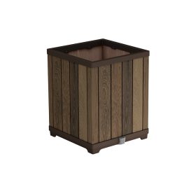 Pravokotni dvignjeni plastični zaboj za rože Deco 74 L