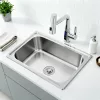 Kvadratno pomivalno korito iz nerjavečega jekla Mont square single bowl