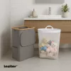 Koš za odpadke 100L sive barve 44x33x67 cm
